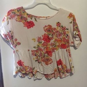 White floral shirt